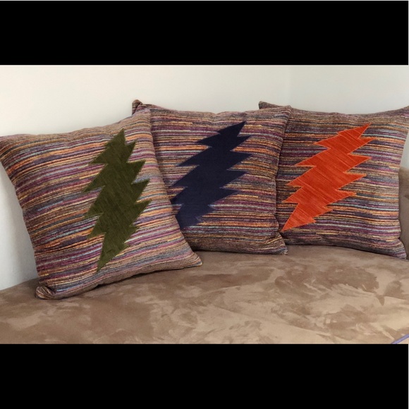 Grateful Dead Accessories - ⚡️Chenille Grateful Dead Bolt Pillows⚡️